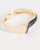 ASOS DESIGN ASOS DESIGN cuff bracelet with mixed black resin and gold tone - 3