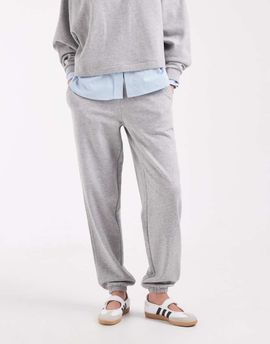 ASOS DESIGN ASOS DESIGN cuffed brushback sweatpants in gray heather