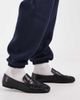 ASOS DESIGN ASOS DESIGN cuffed brushback sweatpants in navy - 4