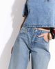 ASOS DESIGN ASOS DESIGN cuffed hem relaxed mom jeans in midwash blue - 4