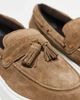 ASOS DESIGN ASOS DESIGN cupsole loafers in taupe suede with tassels-Brown - 2