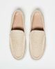 ASOS DESIGN ASOS DESIGN cupsole loafers in woven natural-Neutral - 4