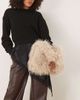 ASOS DESIGN ASOS DESIGN curly faux fur tote bag in cream-No color - 1