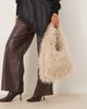 ASOS DESIGN ASOS DESIGN curly faux fur tote bag in cream-No color - 2