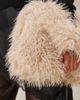 ASOS DESIGN ASOS DESIGN curly faux fur tote bag in cream-No color - 4