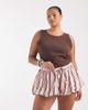 ASOS DESIGN ASOS DESIGN Curve bubble hem shorts in pink stripe - 2