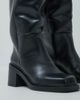 ASOS DESIGN ASOS DESIGN Curve Cadence block heel pull on knee boots in black - 2