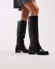 ASOS DESIGN ASOS DESIGN Curve Campbell chunky heeled knee boots in black - 1
