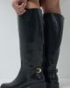 ASOS DESIGN ASOS DESIGN Curve Cecile flat riding knee boots in black - 1