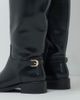 ASOS DESIGN ASOS DESIGN Curve Cecile flat riding knee boots in black - 3