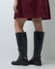 ASOS DESIGN ASOS DESIGN Curve Cecile flat riding knee boots in black - 4