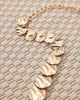 ASOS DESIGN ASOS DESIGN Curve hammered circle chain belt in gold tone - 2