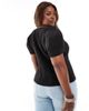 ASOS DESIGN ASOS DESIGN Curve short balloon sleeves molded hips blazer in black - 4