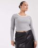 ASOS DESIGN ASOS DESIGN Curve tailored faux leather mini pelmet skirt with slit in black - 1