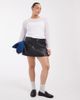 ASOS DESIGN ASOS DESIGN Curve Tailored faux leather pelmet mini skort in black - 2