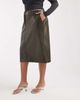 ASOS DESIGN ASOS DESIGN Curve tailored faux leather pencil skirt in olive croc-Green - 2