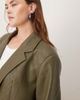 ASOS DESIGN ASOS DESIGN Curve tailored oversized faux leather blazer in dark green - 2