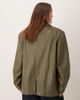 ASOS DESIGN ASOS DESIGN Curve tailored oversized faux leather blazer in dark green - 3