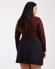 ASOS DESIGN ASOS DESIGN Curve tailored split mini skirt in black - 3