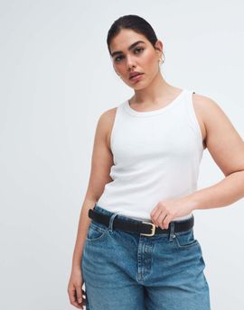 ASOS DESIGN ASOS DESIGN Curve waist and hip belt in black with antiqued gold-tone buckle