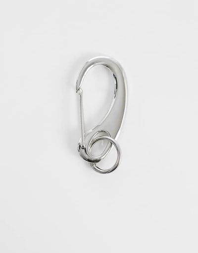 ASOS DESIGN ASOS DESIGN curved carabiner clip in brushed silver