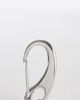 ASOS DESIGN ASOS DESIGN curved carabiner clip in brushed silver - 3