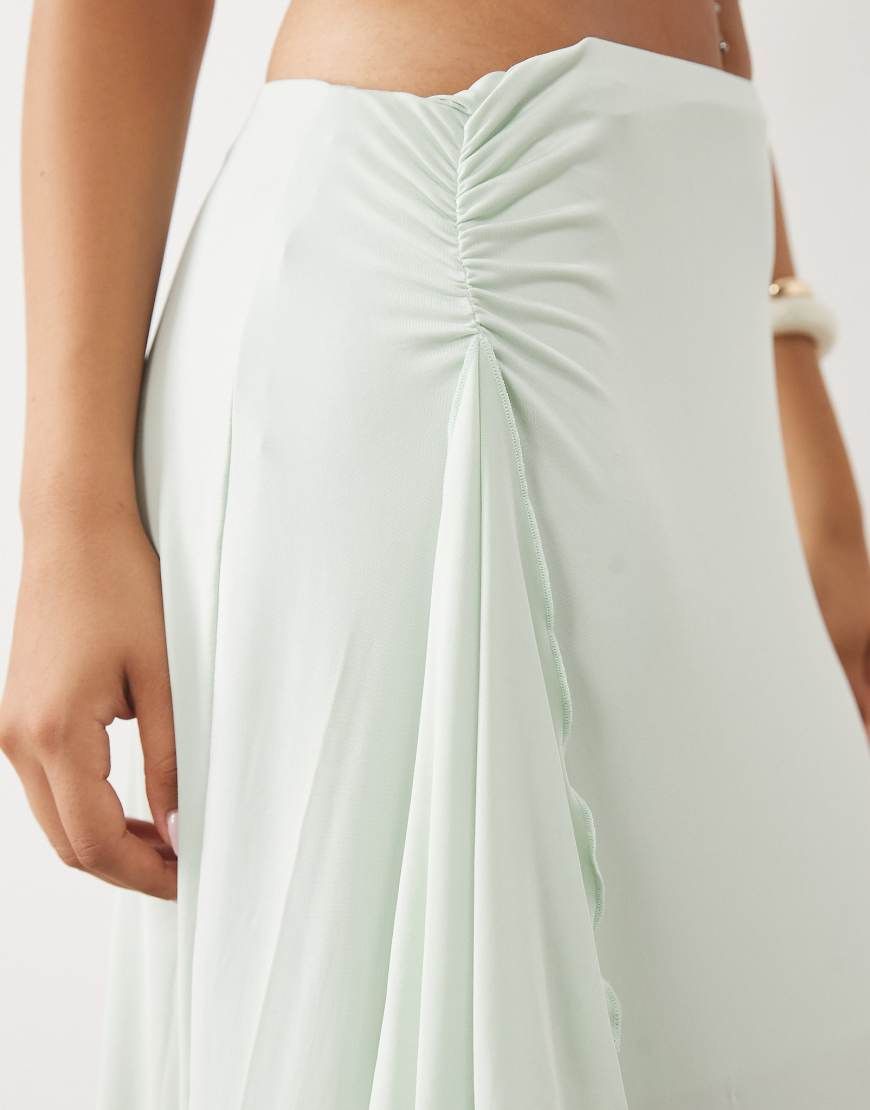 asos mint green maxi dress DESIGN Dresses: Mesh Dresses