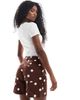 ASOS DESIGN ASOS DESIGN dad shorts in brown polka dots - 4