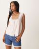 ASOS DESIGN ASOS DESIGN dad shorts with broderie trim in mid blue - part of a set - 1