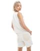ASOS DESIGN ASOS DESIGN dad shorts with two tone panels in ecru and beige - part of a set-White - 2