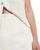 ASOS DESIGN ASOS DESIGN dad shorts with two tone panels in ecru and beige - part of a set-White - 4