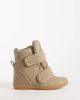 ASOS DESIGN ASOS DESIGN Dahlia high top wedge sneakers in beige-Neutral - 1