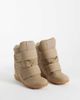 ASOS DESIGN ASOS DESIGN Dahlia high top wedge sneakers in beige-Neutral - 2