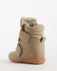ASOS DESIGN ASOS DESIGN Dahlia high top wedge sneakers in beige-Neutral - 4