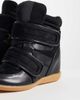 ASOS DESIGN ASOS DESIGN Dahlia high top wedge sneakers in black - 4