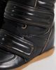 ASOS DESIGN ASOS DESIGN Dahlia high top wedge sneakers in brown burnished - 3