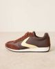 ASOS DESIGN ASOS DESIGN Daily lace up running sneakers in brown and yellow-Multi - 2
