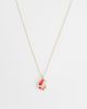 ASOS DESIGN ASOS DESIGN dainty necklace with mini shrimp pendant in gold tone-Multi - 1