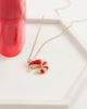 ASOS DESIGN ASOS DESIGN dainty necklace with mini shrimp pendant in gold tone-Multi - 2