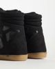 ASOS DESIGN ASOS DESIGN Damson concealed wedge sneakers in black suedette - 3