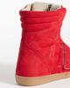 ASOS DESIGN ASOS DESIGN Damson concealed wedge sneakers in red microsuede - 2