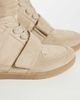 ASOS DESIGN ASOS DESIGN Damson concealed wedge sneakers in taupe suedette-Neutral - 2