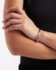 ASOS DESIGN ASOS DESIGN delicate bracelet with loop through design in silver tone - 1