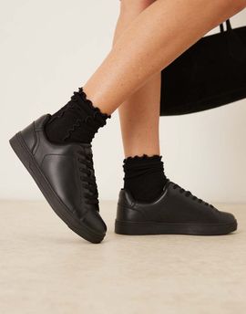 ASOS DESIGN ASOS DESIGN Delta lace up sneakers in black