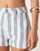 ASOS DESIGN ASOS DESIGN denim a line shorts in blue and white deckchair stripe - part of a set-Multi - 3