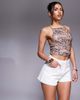 ASOS DESIGN ASOS DESIGN denim a line shorts in white - 1