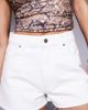 ASOS DESIGN ASOS DESIGN denim a line shorts in white - 3