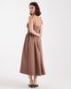 ASOS DESIGN ASOS DESIGN denim ballerina midi dress in mocha-Brown - 2