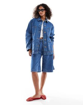 ASOS DESIGN ASOS DESIGN denim barn jacket in mid blue wash
