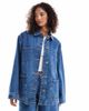 ASOS DESIGN ASOS DESIGN denim barn jacket in mid blue wash - 2